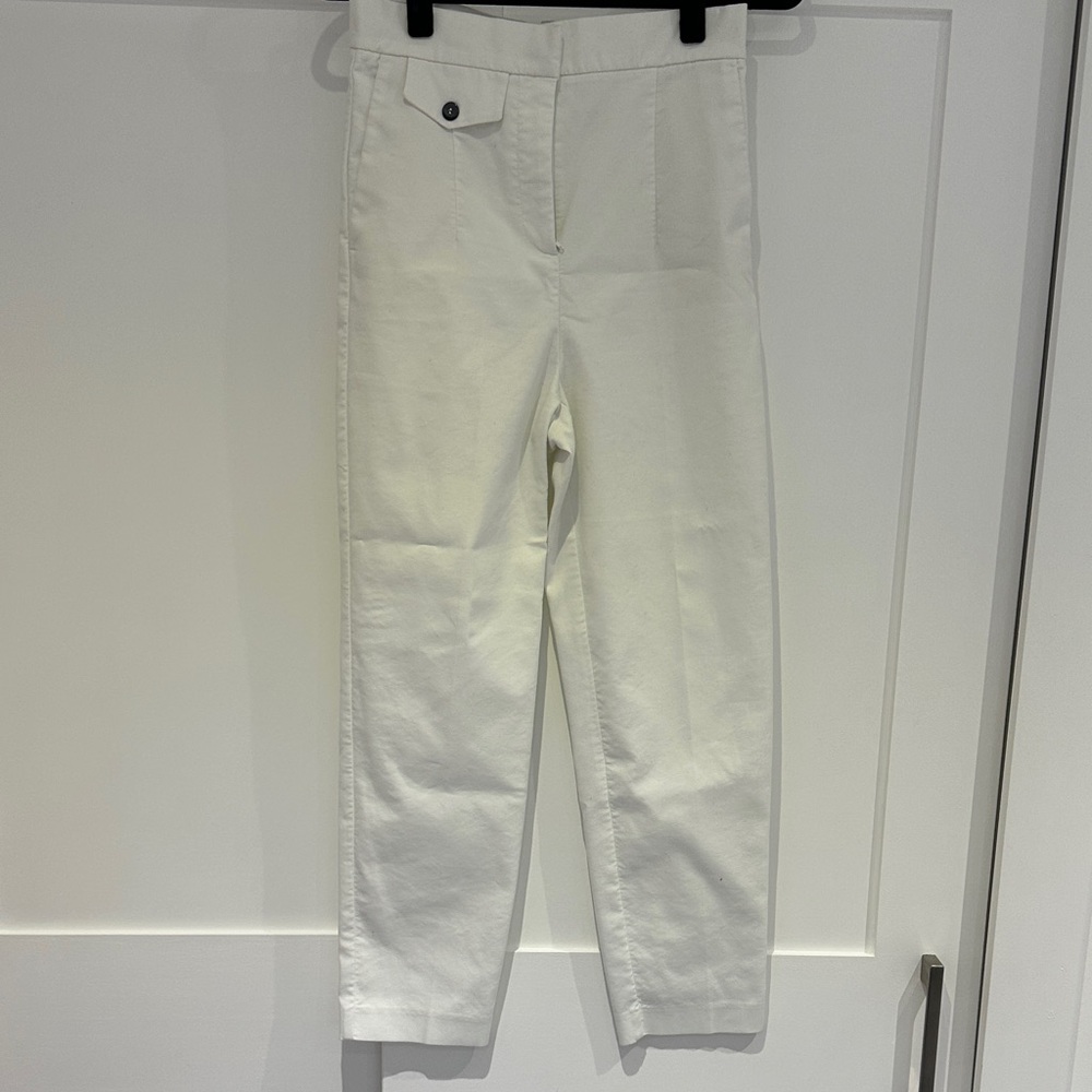 Zara Women's White Cropped Pants